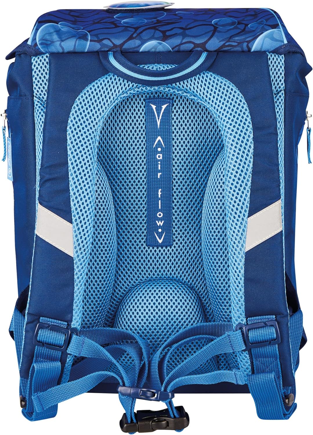 herlitz Grundschulrucksack SoftLight Plus Greenline Deep Sea, 1 Stück, GREENline Deep Sea