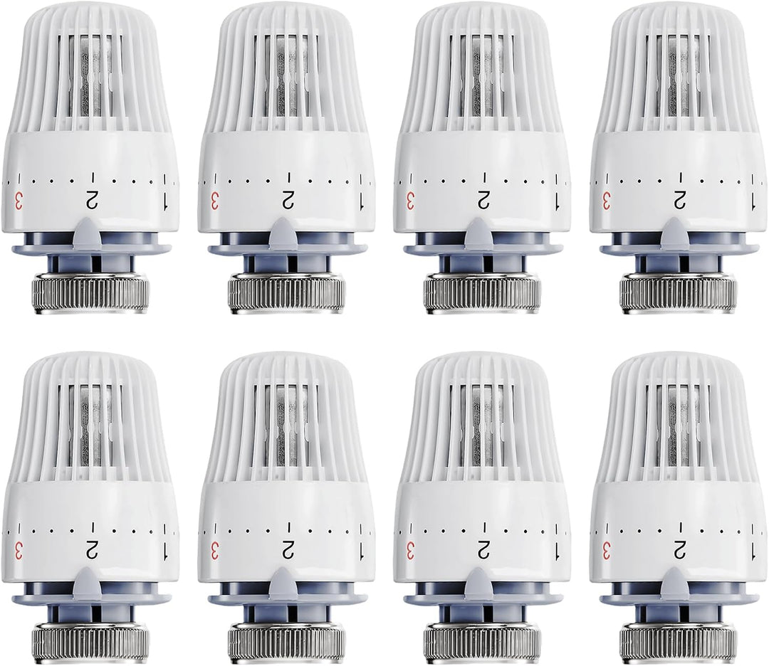 8 Stück Thermostatkopf Heizkörperventil, Thermostatkopf Kühlerthermostat, Smart Kühlerventil Ersatzk