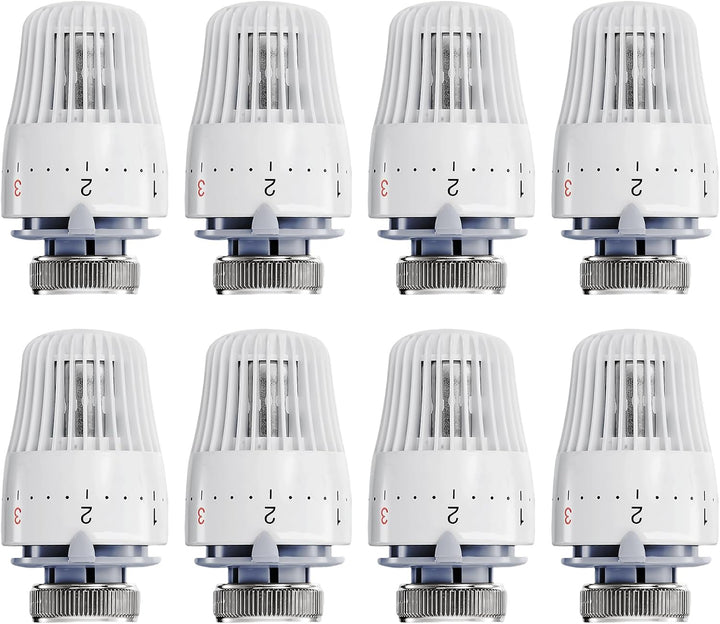 8 Stück Thermostatkopf Heizkörperventil, Thermostatkopf Kühlerthermostat, Smart Kühlerventil Ersatzk