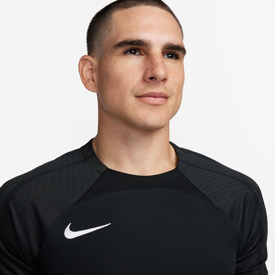 Nike Herren M Nk Df Strke III JSY Ss T-Shirt M Black/Black/Black/White, M Black/Black/Black/White