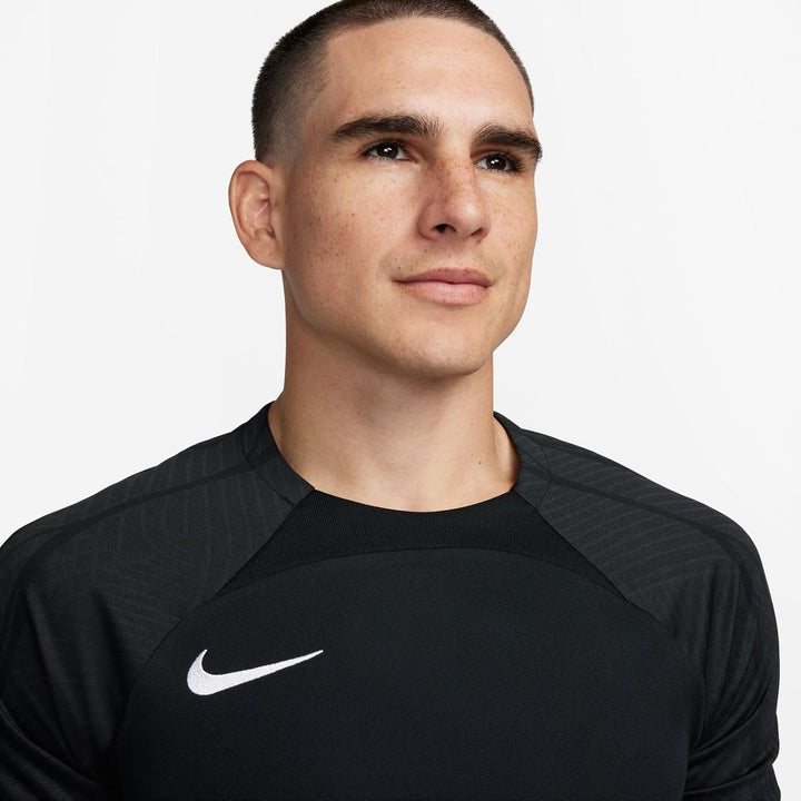 Nike Herren M Nk Df Strke III JSY Ss T-Shirt M Black/Black/Black/White, M Black/Black/Black/White