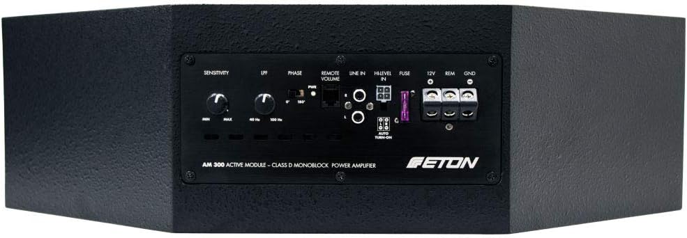 Eton RES10A - Aktiver Reserverad Subwoofer mit Strom Anschluss Kabel Kit 6qmm² - Subwoofer für Reser
