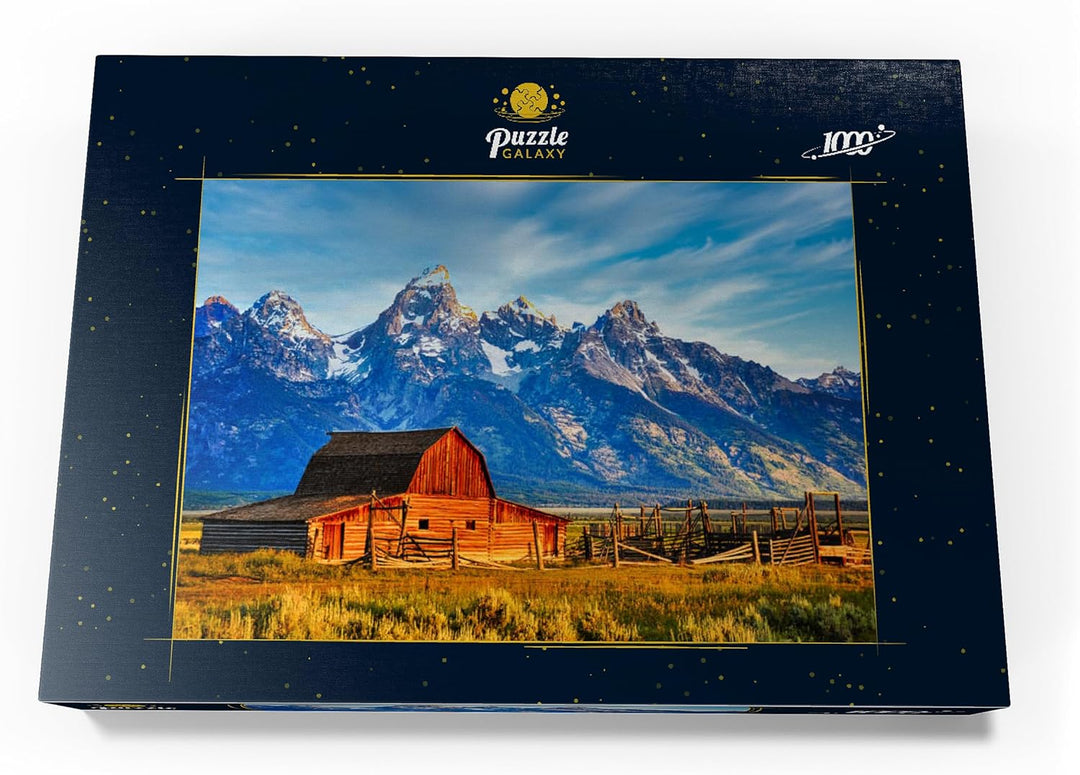 Barn on Mormon Run, Wyoming beliebte Scheune in Jackson Hole - Premium 1000 Teile Puzzle - MyPuzzle
