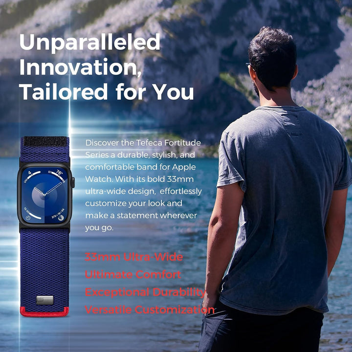 Tefeca Fortitude Elite Serie Ultrawide Armband Kompatibel mit Apple Watch Ultra/Ultra2 Serie 10/9/8/
