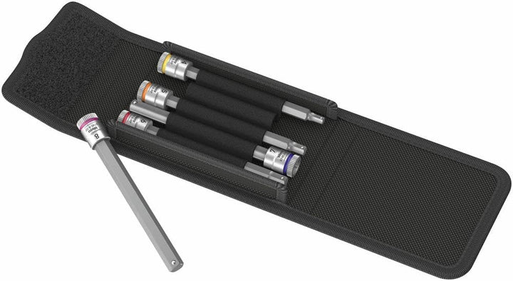 Wera 05003345001 8740 A HF 1 Zyklop Bitnuss-Satz mit 1/4"-Antrieb, mit Haltefunktion für Innensechsk