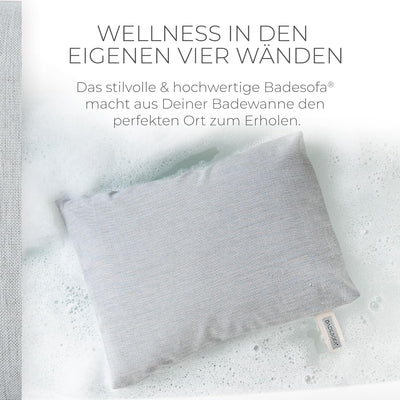 BADESOFA® Badewannen-Sitzkissen | Für bequemes Baden | Made in EU | Unterwasser-Kissen waschbar | Ba