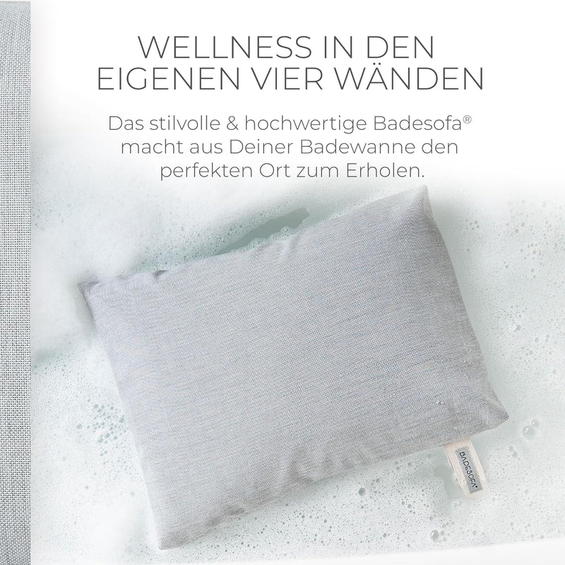 BADESOFA® Badewannen-Sitzkissen | Für bequemes Baden | Made in EU | Unterwasser-Kissen waschbar | Ba