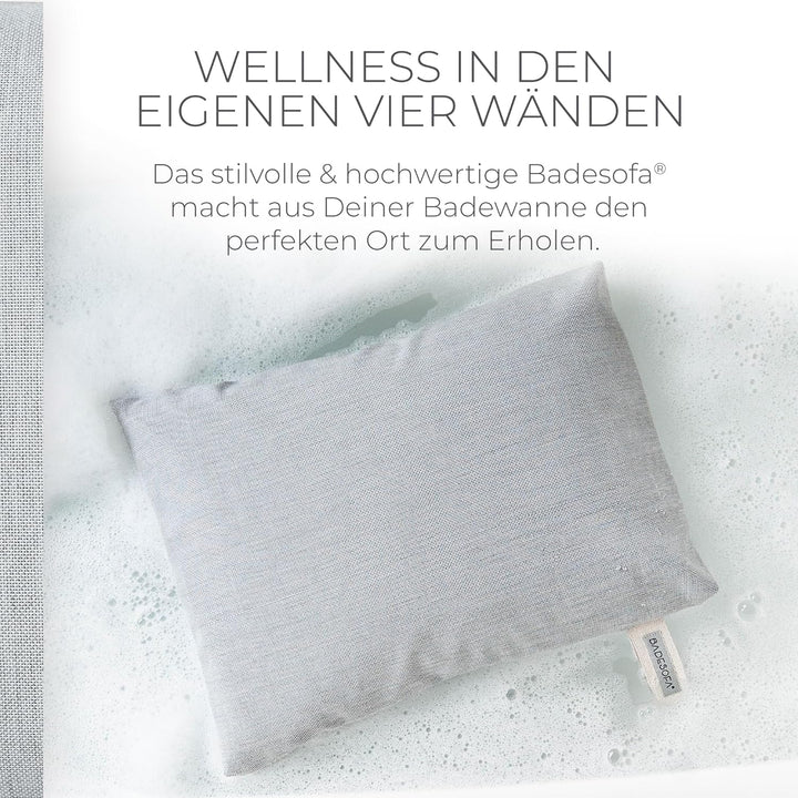 BADESOFA® Badewannen-Sitzkissen | Für bequemes Baden | Made in EU | Unterwasser-Kissen waschbar | Ba