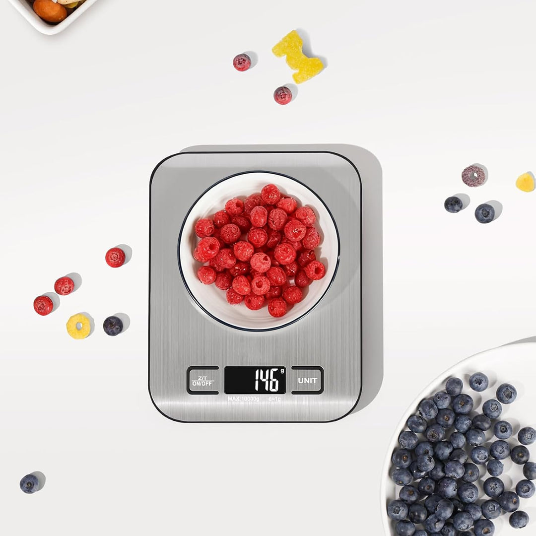 Rechargeable Food Digital Scale, USB C Port with Fast Charging Support Kitchen Scale Multifunction S