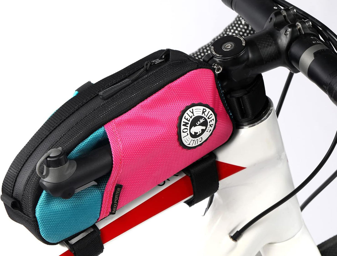 ULAC - Rahmentasche für Fahrrad Trekking PRO | wasserdichte Materialien | 21x10x6 cm | Reissverschlu
