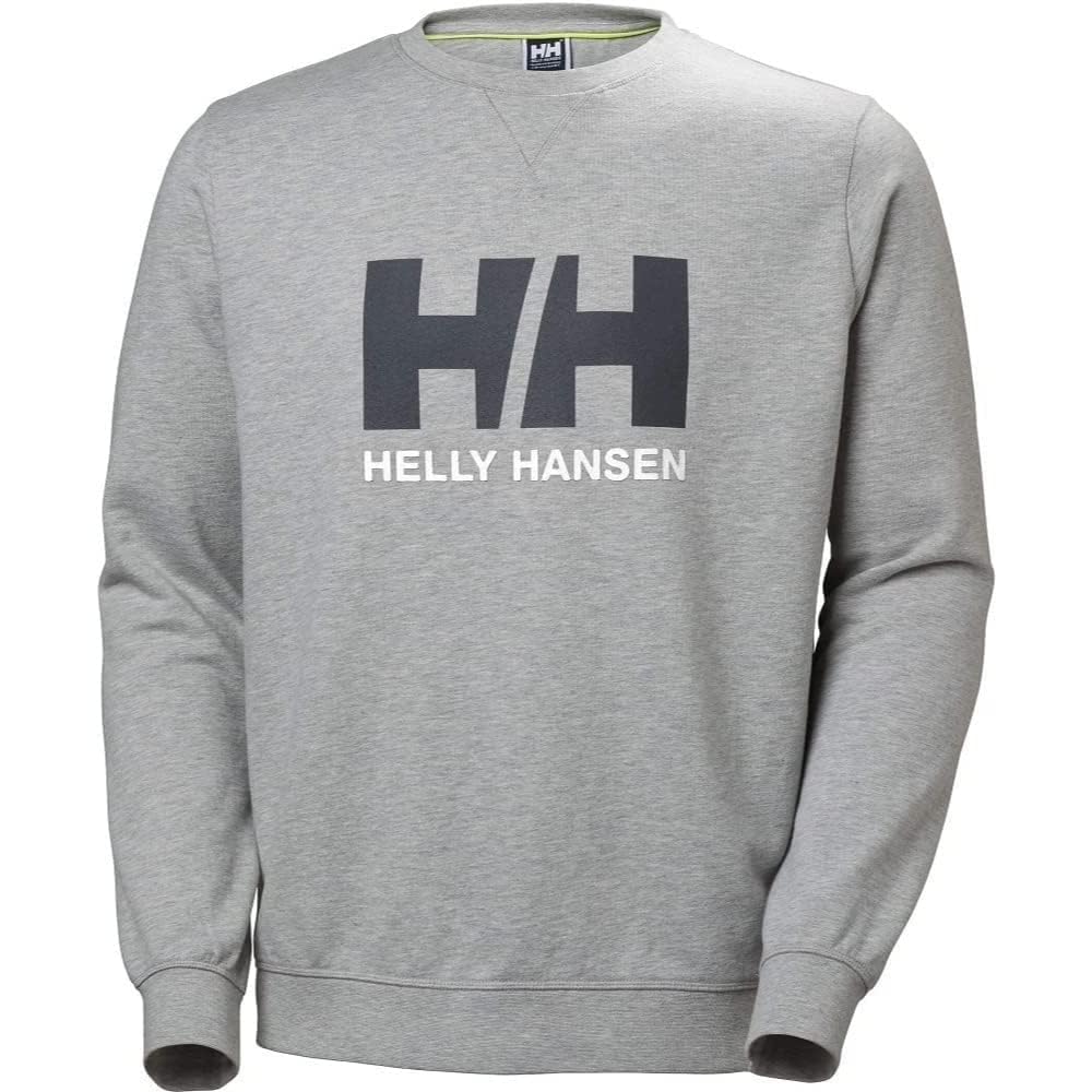 Helly Hansen Herren HH Logo Crew Pullover 950 Grey Melange S, 950 Grey Melange S