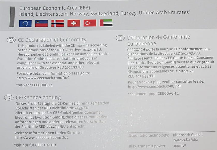 Ceecoach Duo Set Schwarz +