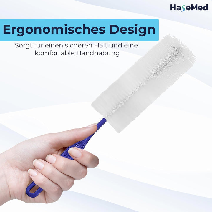 HaseMed Urinflaschenbürste 5 Stück – Reinigungsbürste für Urinflaschen, 37cm Länge – Aus robustem Po