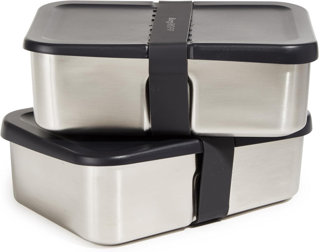Berghoff 1100196 Lunchbox Edelstahl schwarz