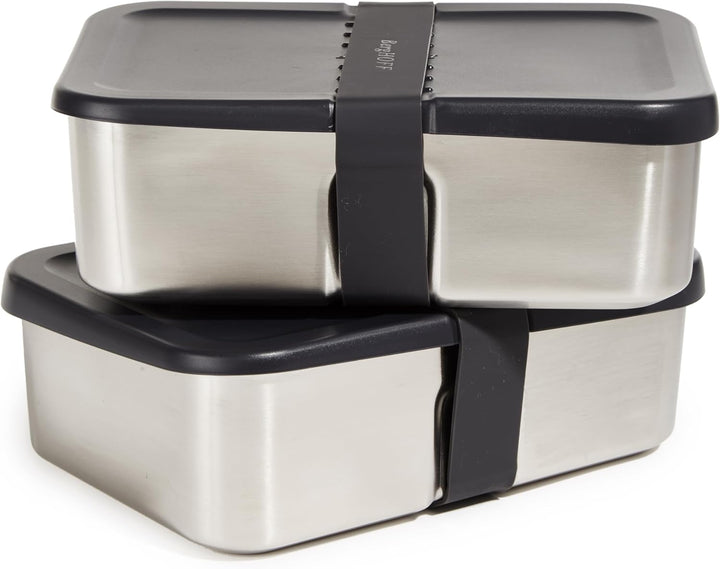 Berghoff 1100196 Lunchbox Edelstahl schwarz