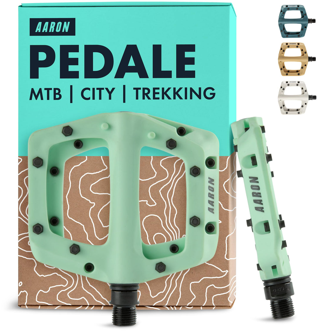AARON Dirt MTB Pedale aus ultraleichten Nylonfasern mit abgedichtetem Industrie-Kugellager - rutschf
