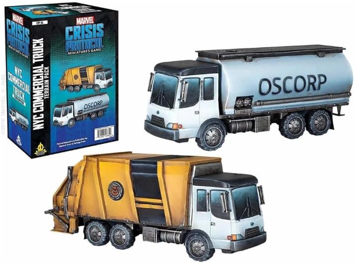 Atomic Mass Games , Marvel Crisis Protocol: NYC Commercial Truck Terrain Pack, Miniatures Game, Ages