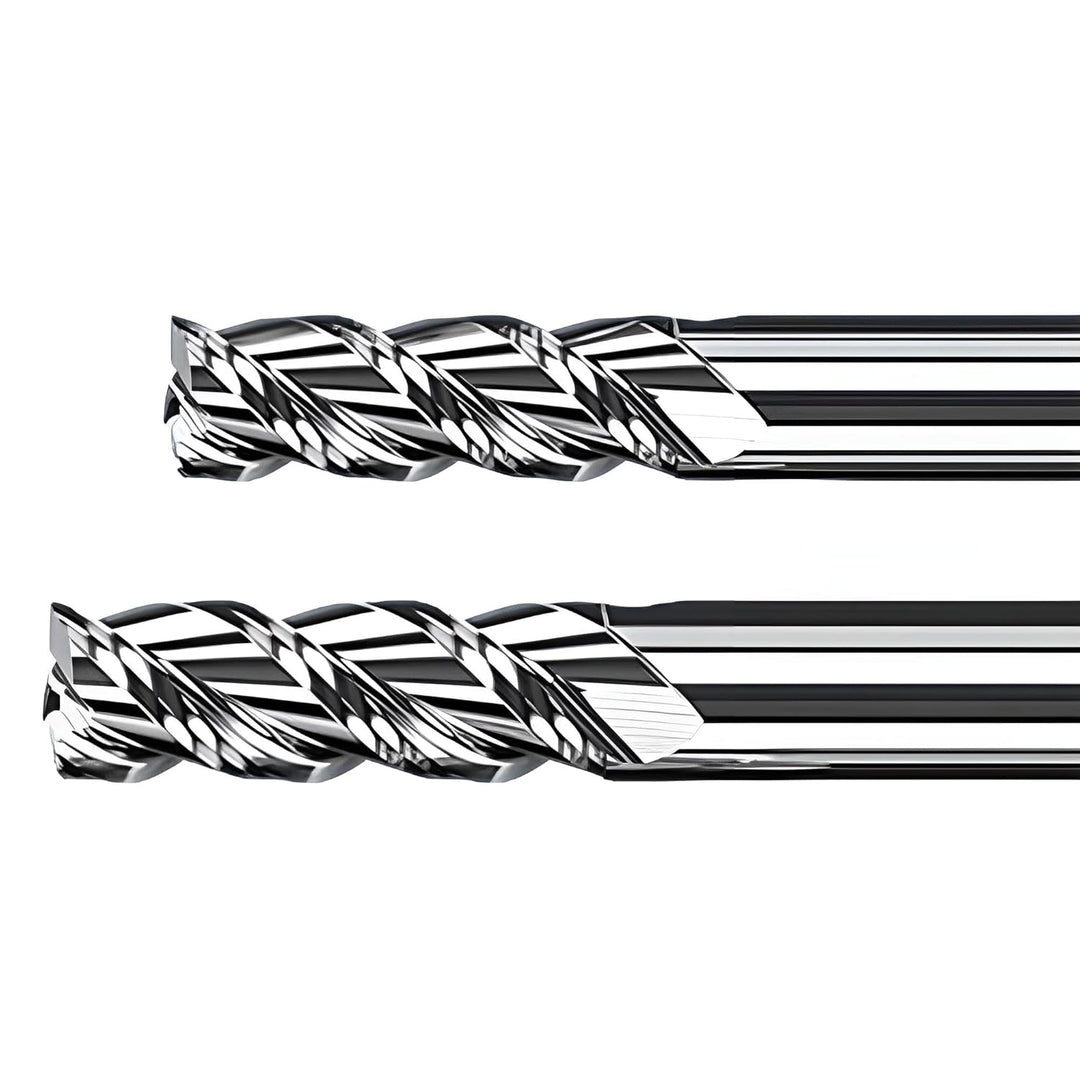 VHM Fräser, Schaftfräser, Alufräser Z=3, polierte Spannut, glat, scharf Ø 1-20 mm für Alu, Kupfer, M