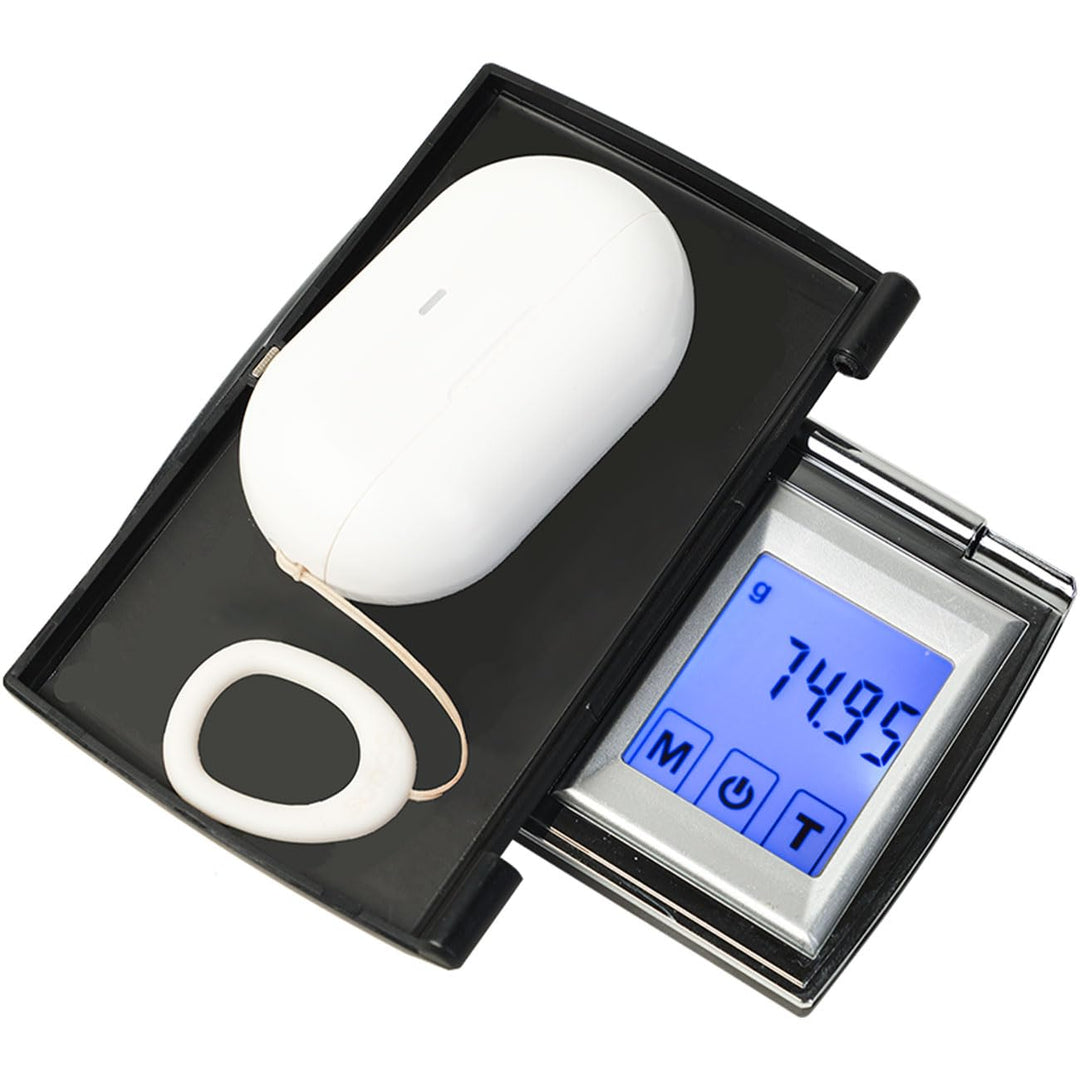 Digitale Feinwaage (500g/0.01g) mit Touch-Display – Präzise Taschenwaage mit 7 Einheiten für Schmuck