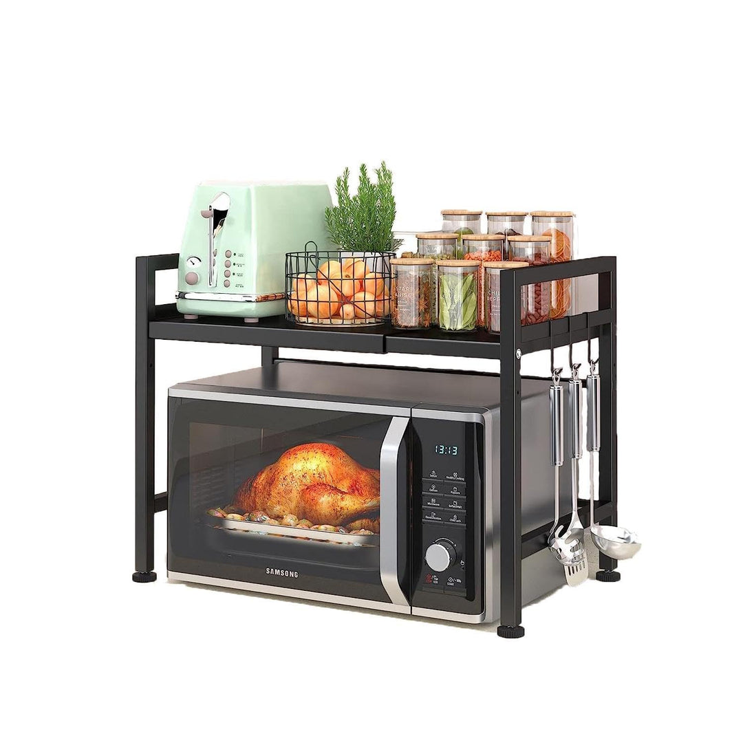 Erweiterbar Mikrowellenofen Rack, Mikrowelle Regal Verstellbare Mikrowellenhalter Organizer Küchenre