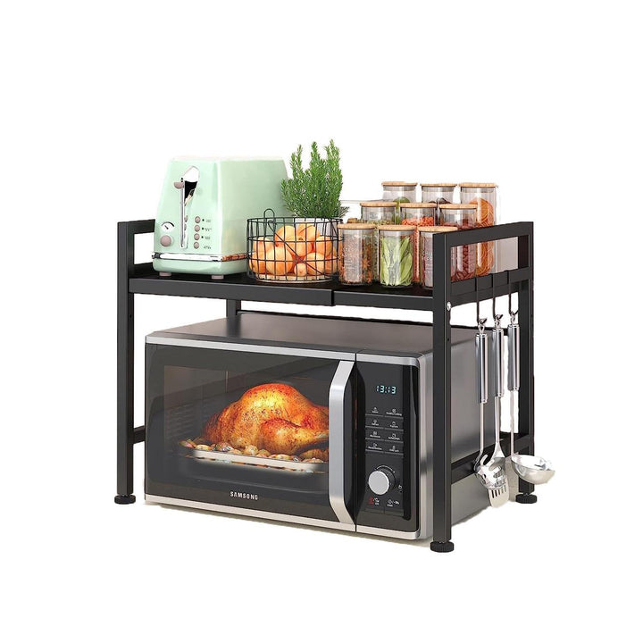 Erweiterbar Mikrowellenofen Rack, Mikrowelle Regal Verstellbare Mikrowellenhalter Organizer Küchenre