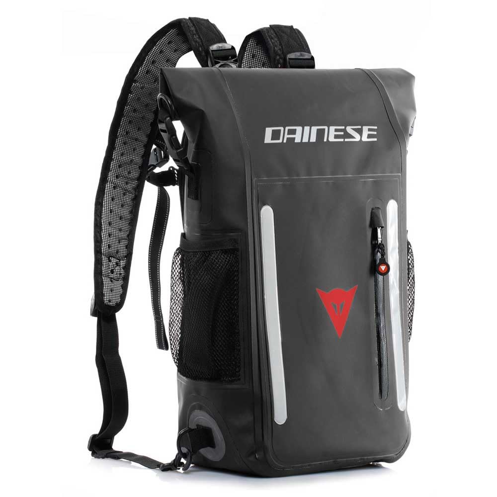 Motorradrucksack Dainese Explorer Backpack WP Motorrad Gepäck wasserdichter Rucksack, Black Schwarz,