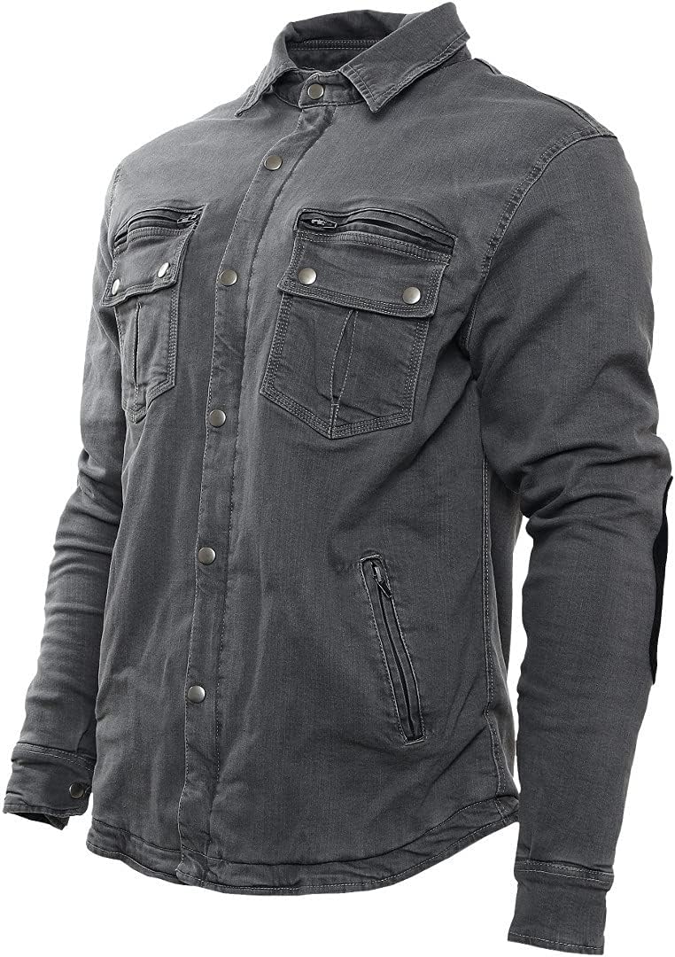 Bores Driver Motorrad Hemd (Dark Grey,S) S Grau, S Grau