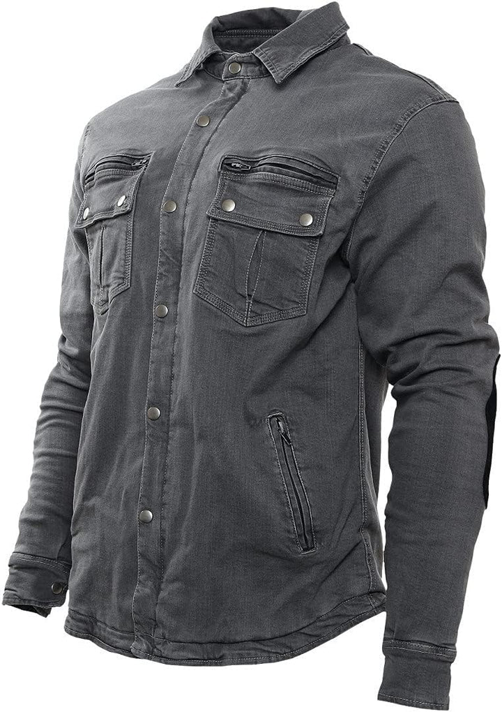 Bores Driver Motorrad Hemd (Dark Grey,S) S Grau, S Grau