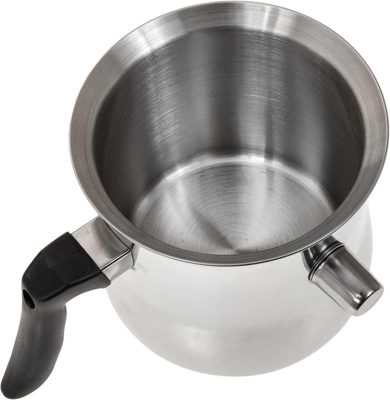 SIDCO Simmertopf Milchtopf Milchkochtopf Wasserbadtopf doppelwandig Edelstahl 1,5 l