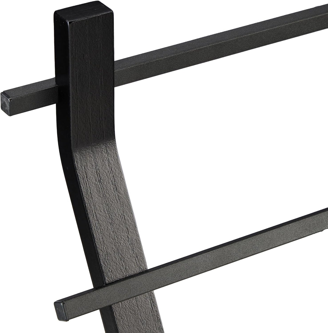 Relaxdays Handtuchständer geknicktes Design, 2 Metallstangen, HxBxT: 85 x 43,5 x 20 cm, Badständer,