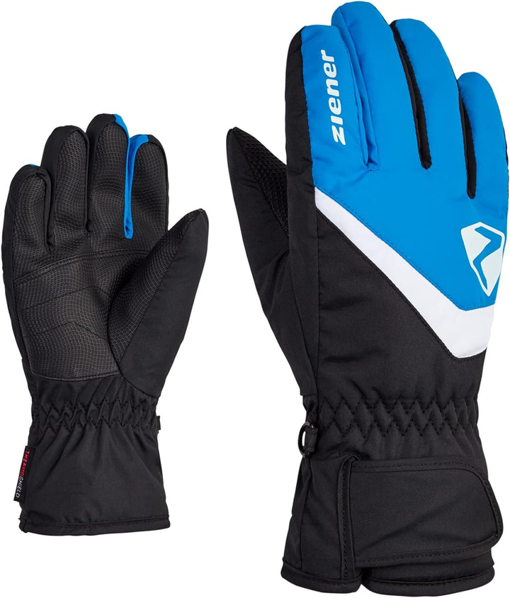 Ziener Kinder Loriko Ski-Handschuhe/Wintersport | wasserdicht, atmungsaktiv 4.5 persian blue, 4.5 pe