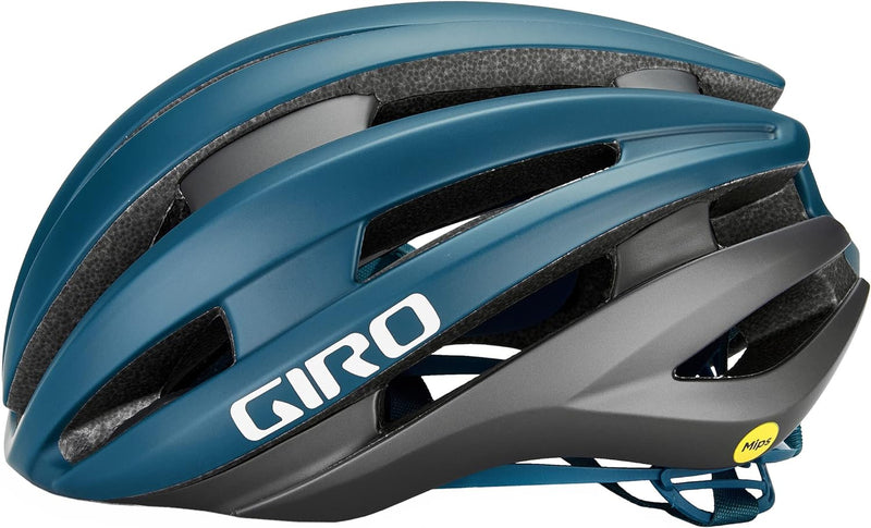 Giro Synthe MIPS II Rennrad Fahrrad Helm matt blau/grau 2022, M