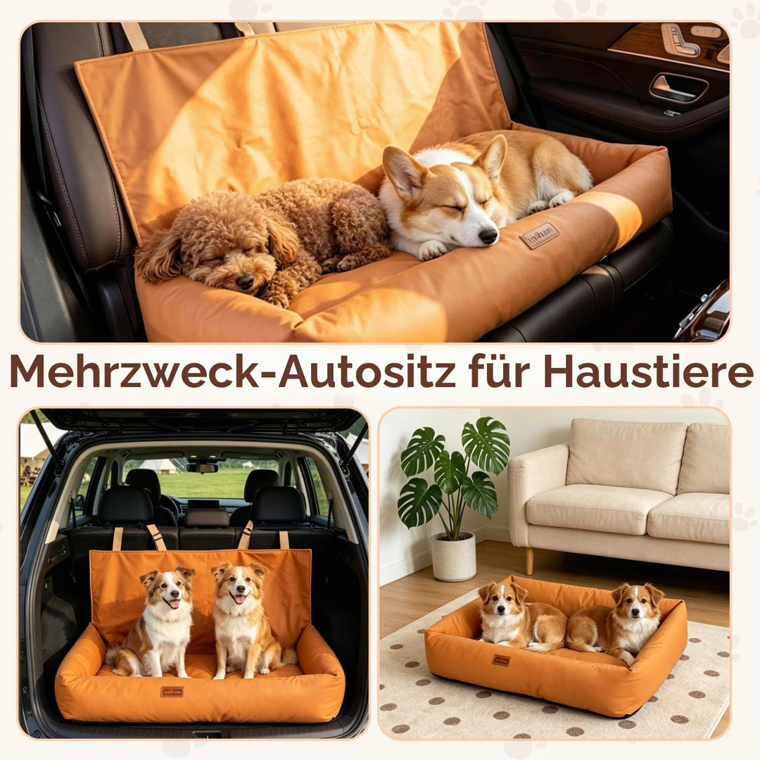 Nobleza - Hunde Autositz für Mittelgrosse und Grosse Hunde, Wasserdichter Rutschfester, Autositz Hun