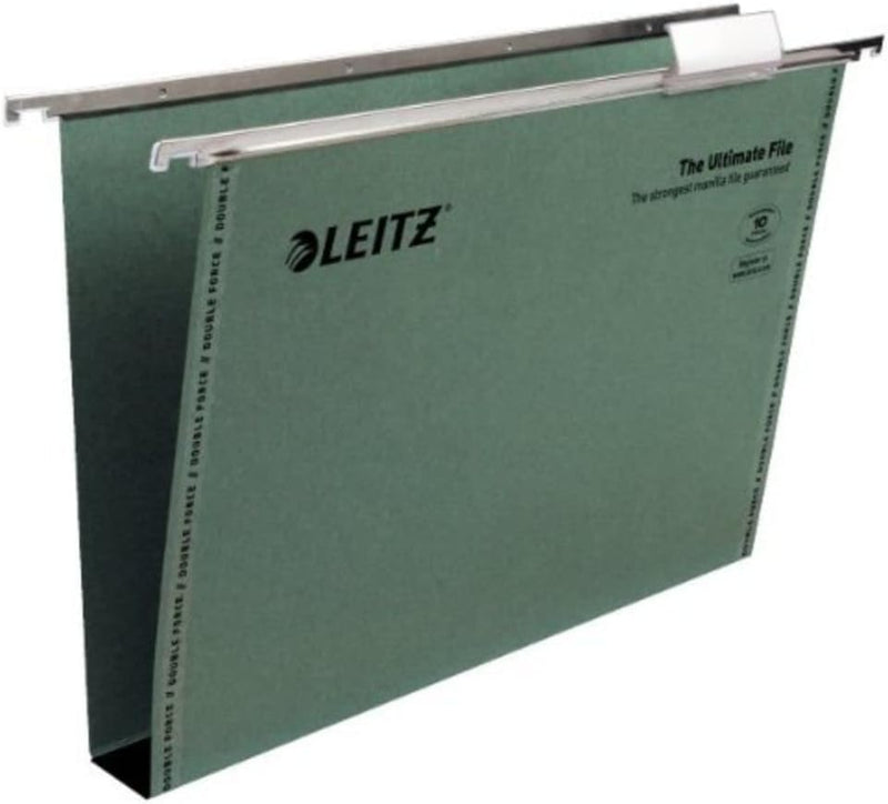 Leitz Ultimate Suspension File Recycled with Tabs Inserts (Green) [Pack 50] grün, grün