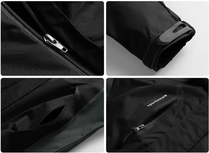 YSENTO Damen Outdoor Wanderjacke Wasserdicht Übergangsjacke Leicht Atmungsaktie Regenjacke Funktions