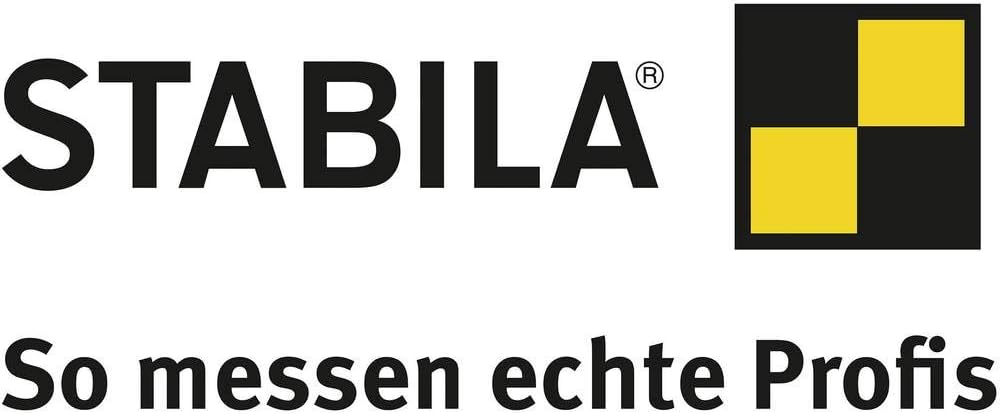 STABILA Wasserwaage Type 70 MAS, 80 cm, leichtes Alu-Profil, 2 Markierschieber, 2 metrische Skalen,