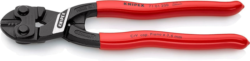 Knipex CoBolt® Kompakt-Bolzenschneider schwarz atramentiert, mit Kunststoff überzogen 200 mm 71 01 2