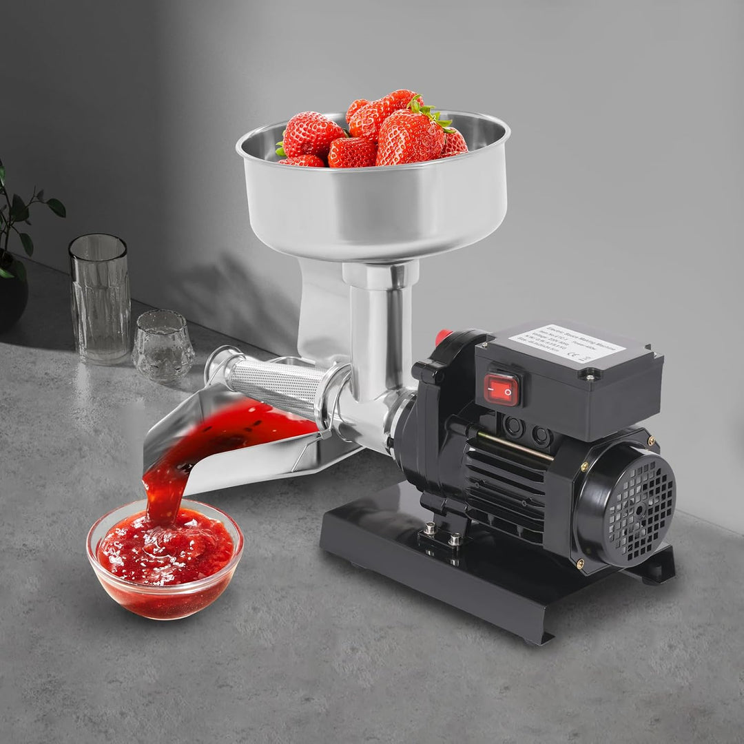 Edelstahl Tomatenpresse 450 Watt Elektrische Tomatenmühle Maschine für Dessertläden und Obstmärkte M
