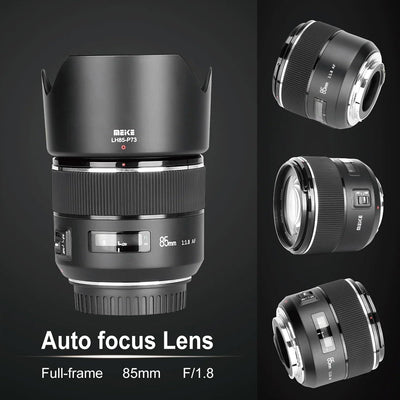 Meike 85mm F1.8 EF-Mount Vollformat Autofokus Teleobjektiv mit grosser Blende für Canon EOS EF-Mount