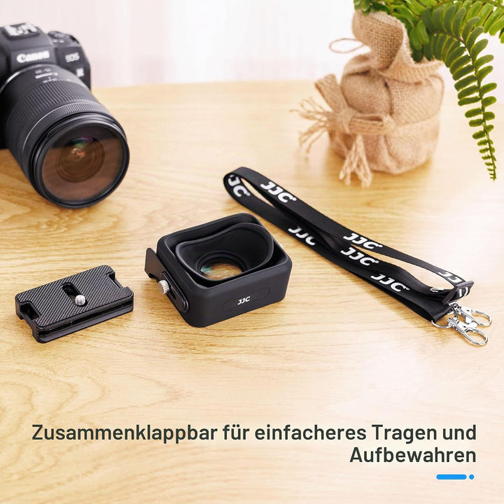 JJC Kamera LCD Sucher, 3X Vergrösserung Kamera Bildschirm Sucher mit Arca-Type Quick Release Platte,
