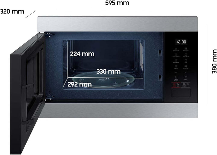 Samsung MG22M8274AT/E1 Einbau-Mikrowelle mit Grill Edelstahl