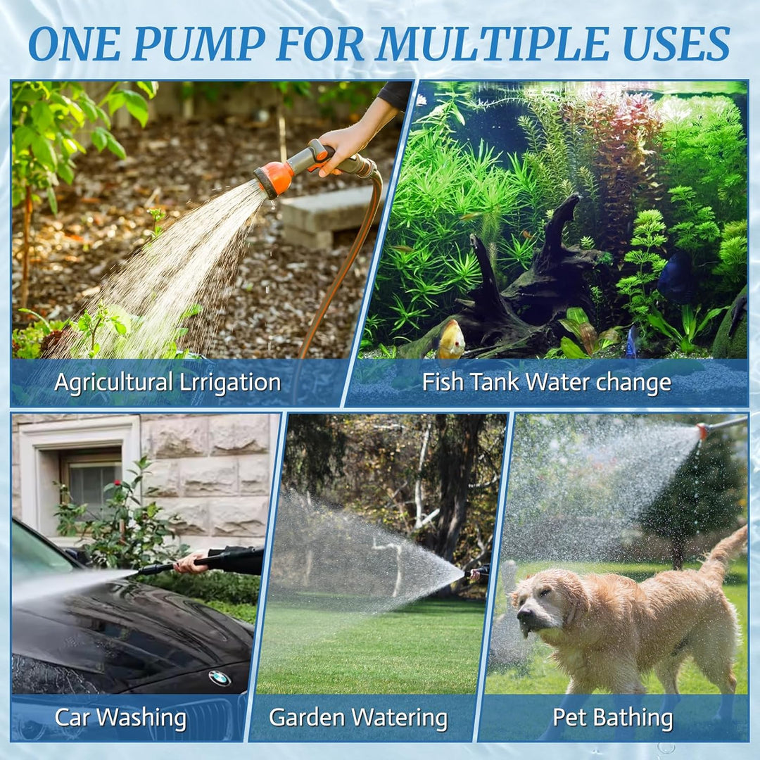 CPROSP Sumpfpumpe Kompatibel mit Einhell 18V Batterie (Keine Batterie), Wasserpumpe 30L/min, Transfe