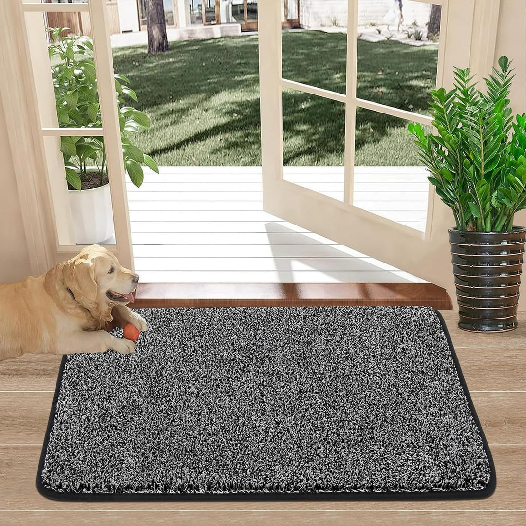 Pauwer Gross 80 x 120 cm Fussmatte Rutschfester Eingangstürmatte Waschbar strapazierfähiger Schmutzf