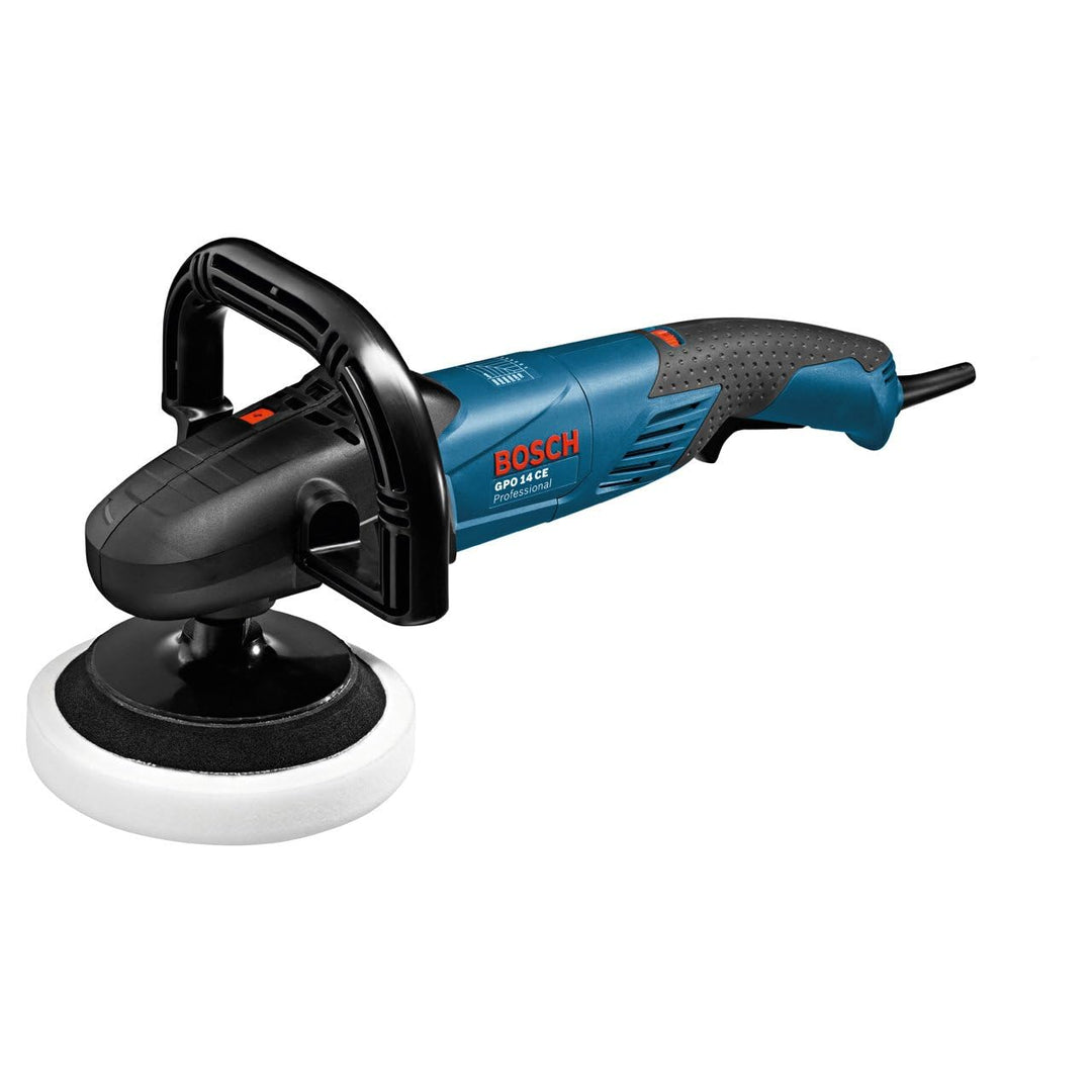 Bosch Professional Polierer GPO 14 CE (1.400 Watt, Leerlaufdrehzahl 750-3.000 min-1, inkl. Zusatzhan
