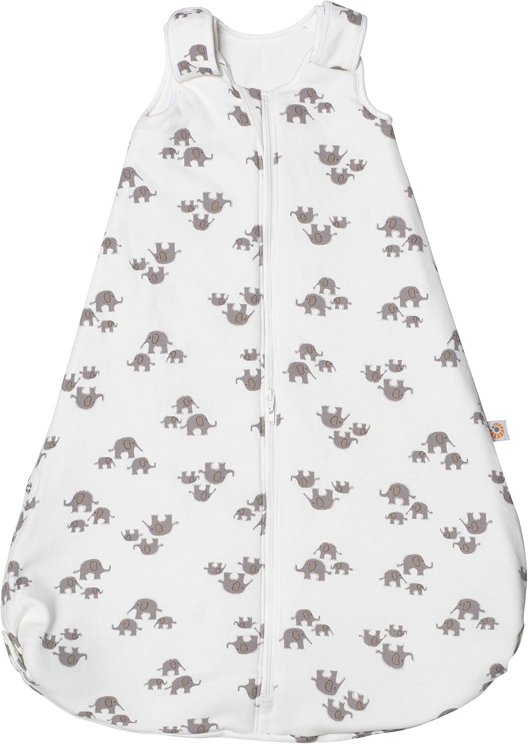ERGObaby Ganzjahres Babyschlafsack mit Beinen, Elephant, 6-18 Monate Grösse 68,5 – 83,5 cm | 6 – 18