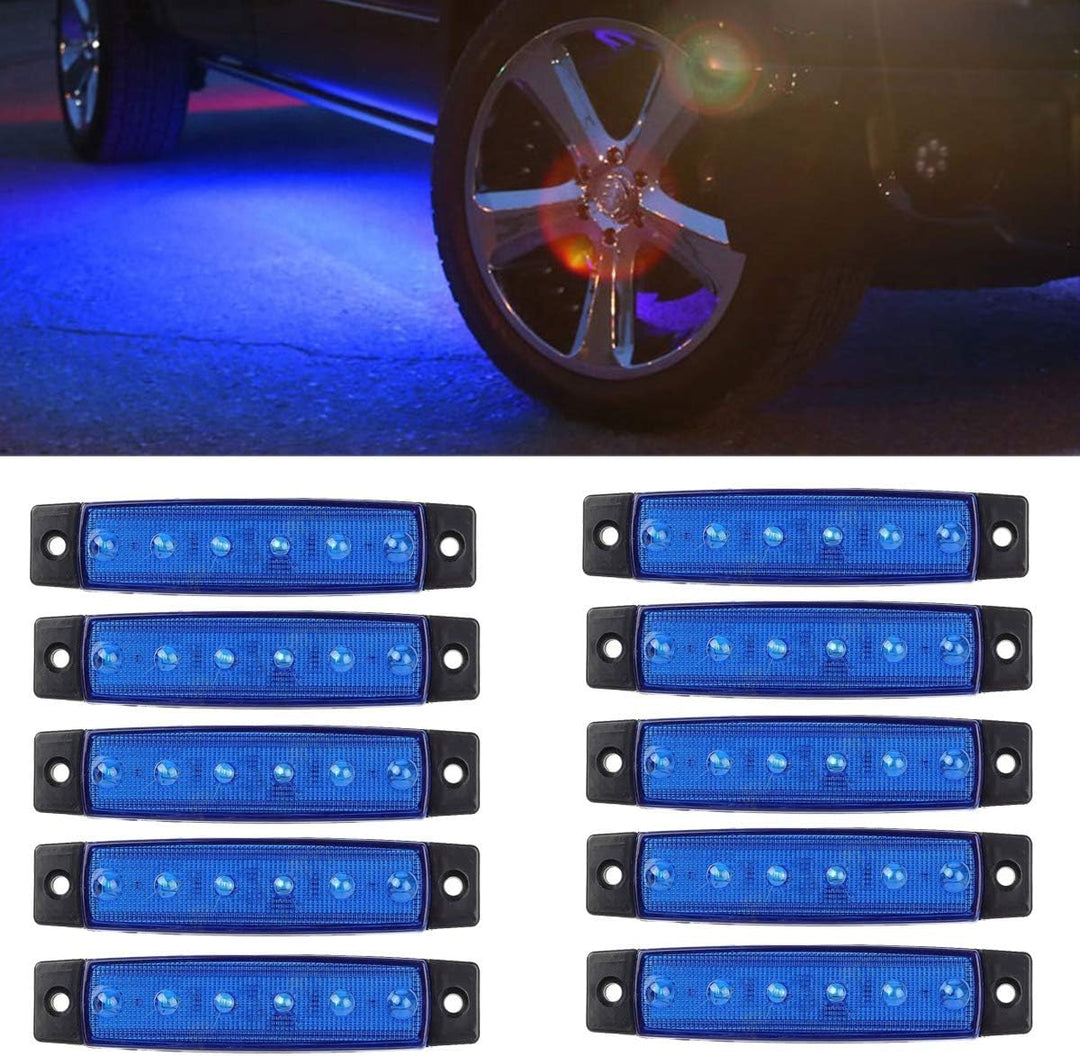 KYYET LED-Seitenmarkierungsleuchten, 6 LEDs, 2835 SMD, für LKW, Anhänger, Wohnmobil, Pickup, Traktor