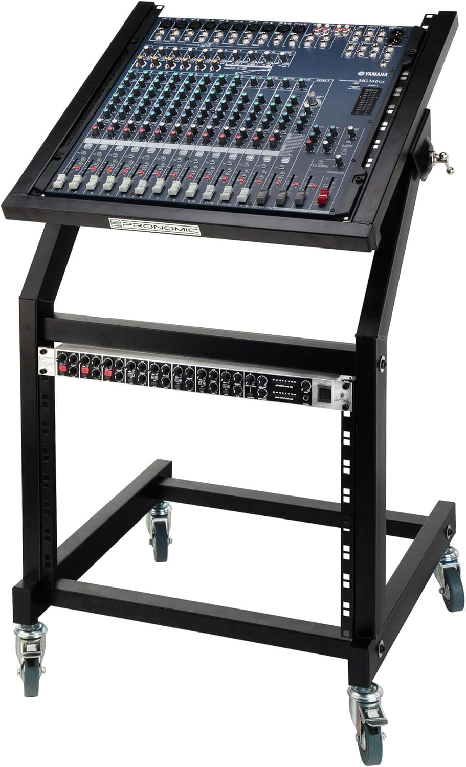 Pronomic MXS-600 mobiler Rack Wagen mit 21 Höheneinheiten und Rollen (Maschinenwagen für 19" Geräte,
