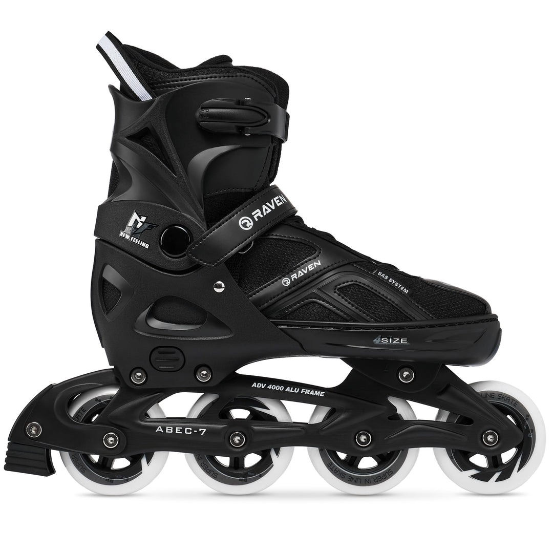 RAVEN Pulse Inline Skates Inliner für Kinder und Erwachsene OPTIONAL 2in1 mit Schlittschuhen verstel