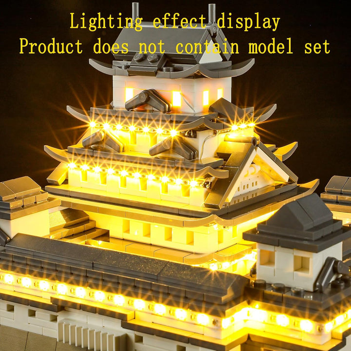 GEAMENT LED Licht-Set Kompatibel mit Lego Burg Himeji (Himeji Castle) - Beleuchtungsset für Architec