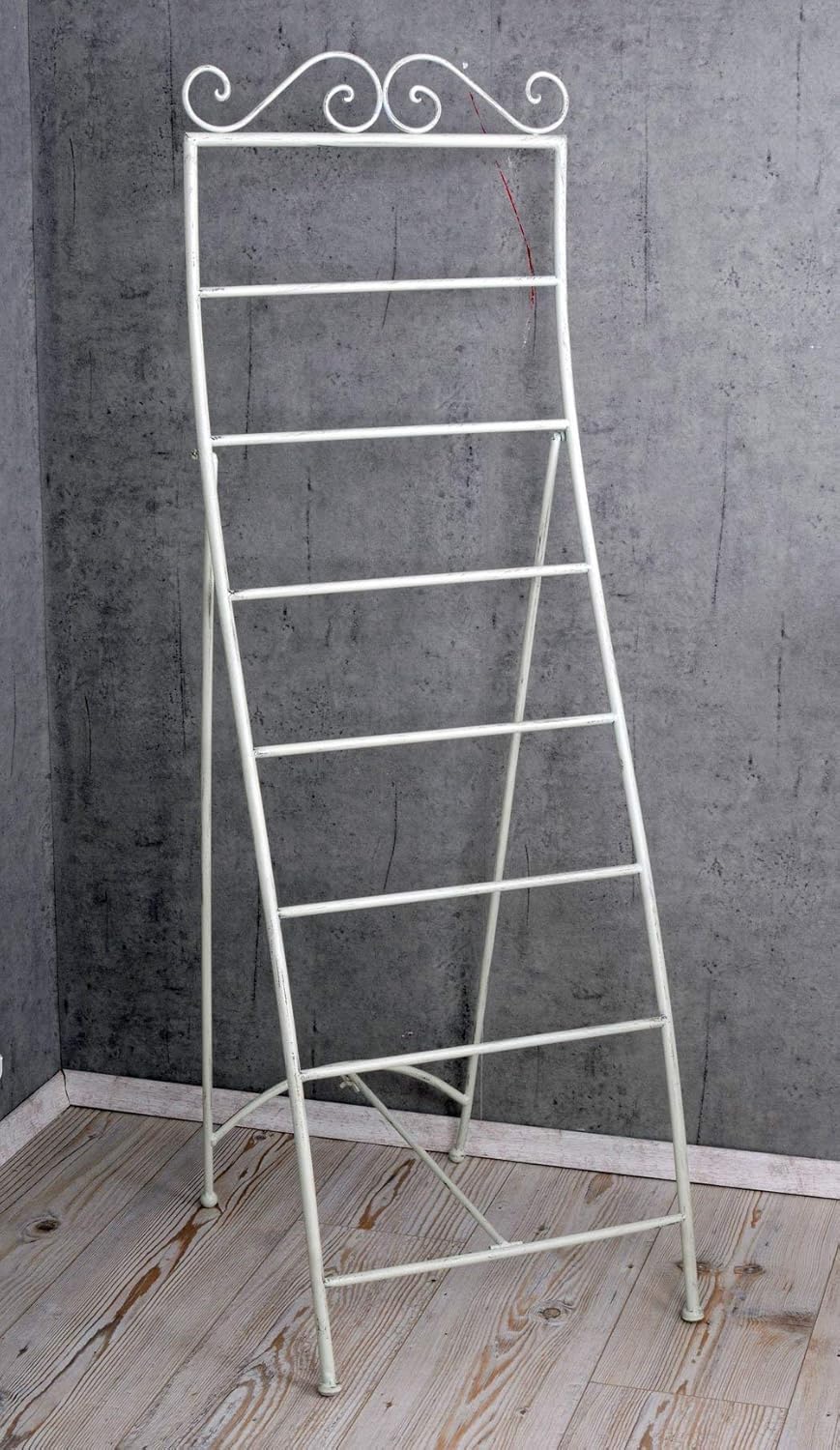 Handtuchleiter Weiss Handtuchständer Shabby Chic Metallständer usm039 Palazzo Exclusiv